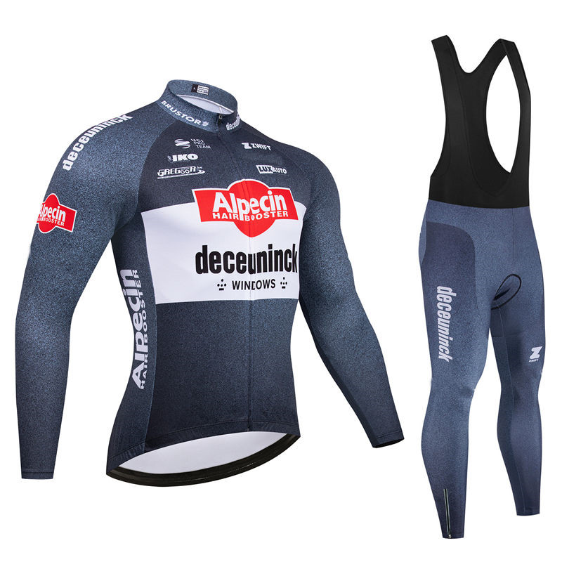 Cycling Gear Brands - Alpecinทีมชายขี่จักรยานJerseyแขนยาวชุดMTBจักรยานเสื้อผ้าMaillot Ropa Ciclismo Hombreจักรยานสวมใส่ 19Dเจลกางเกง