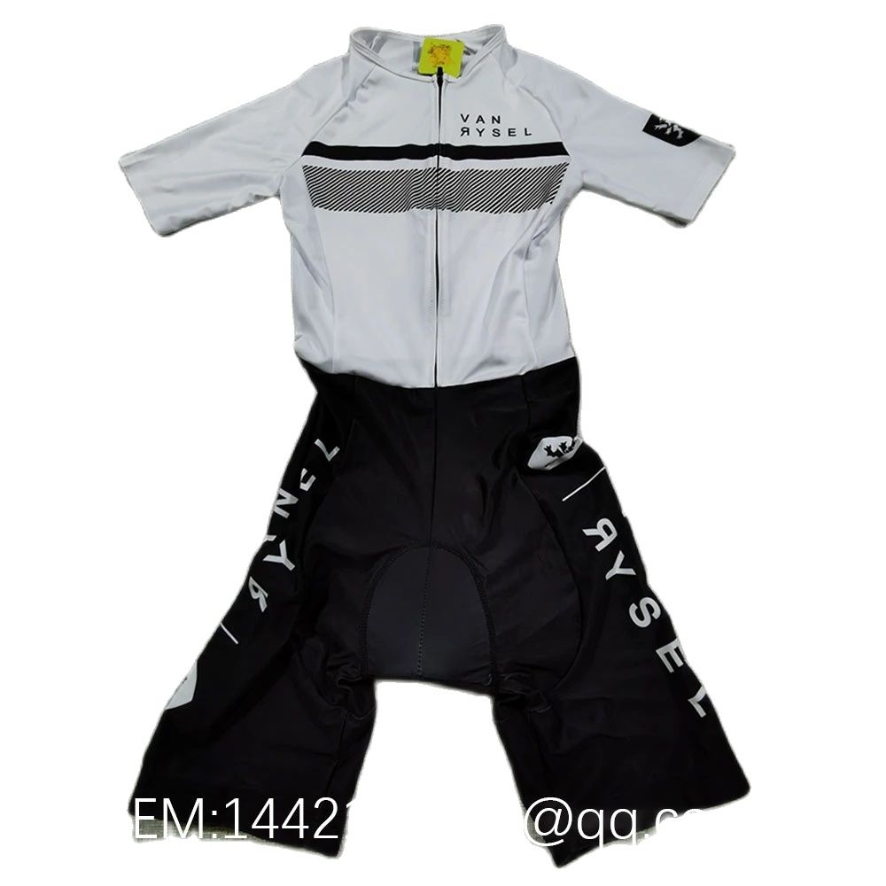 ชุดไตรแอธลีตแบบชิ้นเดียวสีขาว/ - Cycling Gear Jersey บทวิจารณ์และราคา